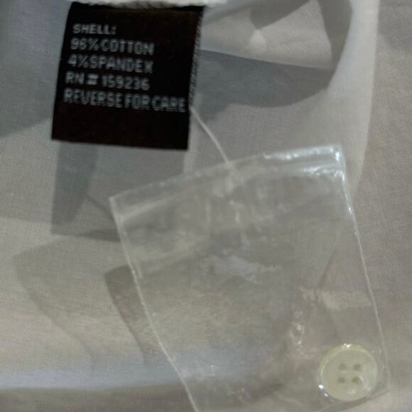 J McLaughlin Button Down Shirt Size 6 White Collar Long Sleeve Cotton Classic - Picture 11 of 14